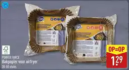 ALDI POWER FORCE Bakpapier voor airfryer aanbieding