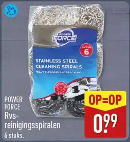 ALDI POWER FORCE Rvs- reinigingsspiralen aanbieding