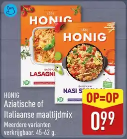 ALDI HONIG Aziatische of Italiaanse maaltijdmix aanbieding