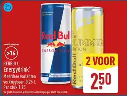 ALDI REDBULL Energydrink aanbieding