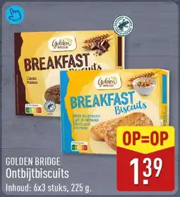ALDI GOLDEN BRIDGE Ontbijtbiscuits aanbieding