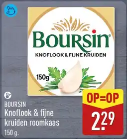 ALDI BOURSIN Knoflook & fijne kruiden roomkaas aanbieding