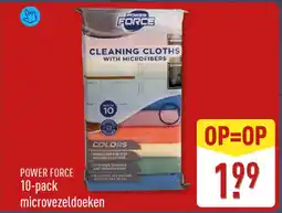 ALDI POWER FORCE 10-pack microvezeldoeken aanbieding