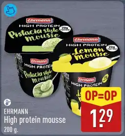 ALDI EHRMANN High protein mousse aanbieding