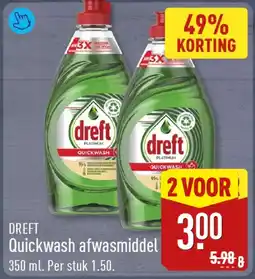 ALDI DREFT Quickwash afwasmiddel aanbieding