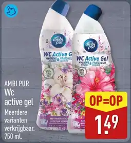 ALDI AMBI PUR WC active gel aanbieding