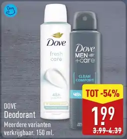 ALDI DOVE Deodorant aanbieding