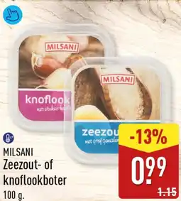 ALDI MILSANI Zeezout-of knoflookboter aanbieding