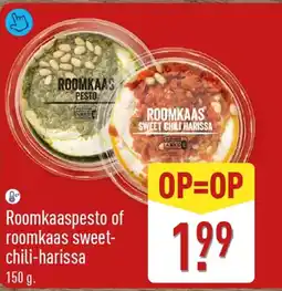 ALDI Roomkaaspesto of roomkaas sweet- chili-harissa aanbieding