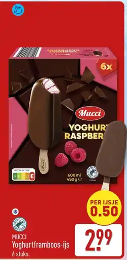 ALDI MUCCI Yoghurtframboos-ijs aanbieding