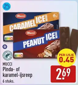 ALDI MUCCI Pinda- of karamel-ijsreep aanbieding