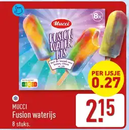 ALDI MUCCI Fusion waterijs aanbieding