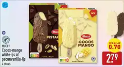 ALDI MUCCI Cocos-mango white-ijs of pecanvanilla-ijs aanbieding