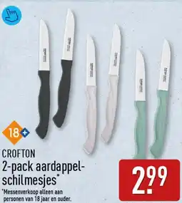 ALDI CROFTON 2-pack aardappel- schilmesjes aanbieding