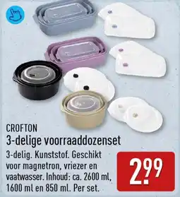 ALDI CROFTON 3-delige voorraaddozenset aanbieding