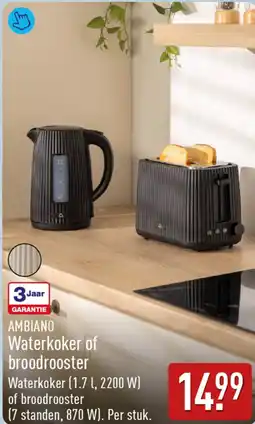 ALDI AMBIANO Waterkoker of broodrooster aanbieding