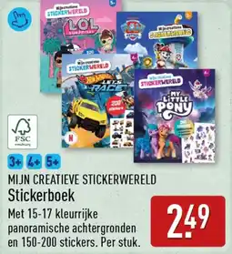 ALDI Mijn creatieve stickerwereld stickerboek aanbieding