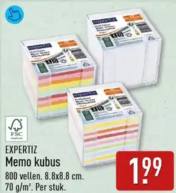 ALDI EXPERTIZ Memo kubus aanbieding