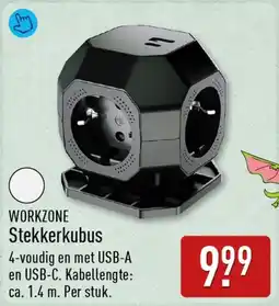 ALDI WORKZONE Stekkerkubus aanbieding