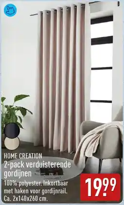 ALDI HOME CREATION 2-pack verduisterende gordijnen aanbieding