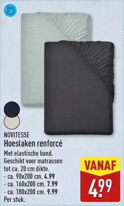 ALDI Novitesse Hoeslaken Renforcé aanbieding