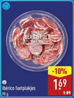 ALDI Ibérico Fuetplakjes aanbieding