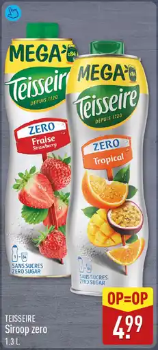 ALDI Teisseire Siroop Zero aanbieding
