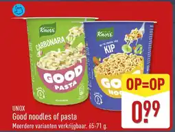 ALDI Unox Good Noodles of Pasta aanbieding
