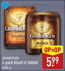 ALDI Grimbergen Blond of Ddubbel aanbieding