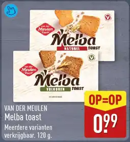 ALDI Van Der Meulen Melba Toast aanbieding