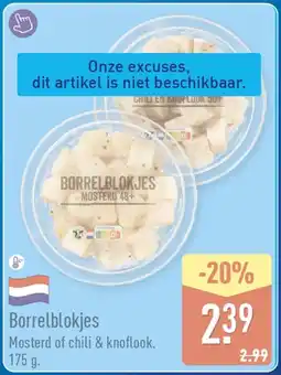 ALDI Borrelblokjes aanbieding