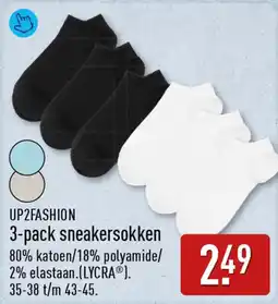 ALDI Up2Fashion 3-Pack Sneakersokken aanbieding
