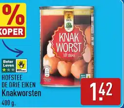 ALDI Hofstee De Drie Eiken Knakworsten aanbieding