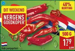 ALDI Rode Puntpaprika's aanbieding