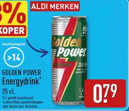 ALDI Golden Energydrink aanbieding
