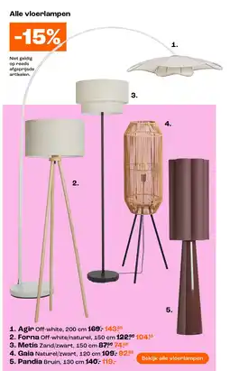 Kwantum Agir vloerlampe aanbieding