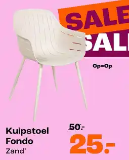 Kwantum Fondo Kuipstoel Zand* aanbieding