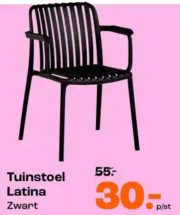Kwantum Tuinstoel Latina Zwart aanbieding