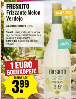 Dirck 3 Freskito Frizzante Melon Verdejo 75 cl aanbieding
