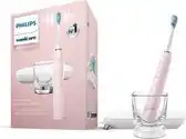 Bol.com Philips Sonicare DiamondClean 9000 -Elektrische tandenborstel - Lichtroze - Oplaadglas - HX9911/29 aanbieding