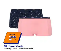 Action Ziki boxershorts aanbieding