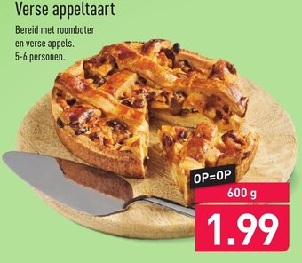 ALDI Verse appeltaart 600g aanbieding