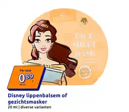 Action Disney lippenbalsem of gezichtsmasker aanbieding