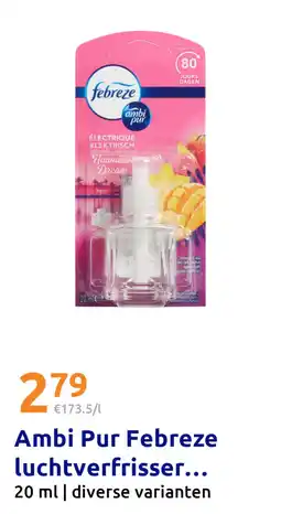 Action Ambi Pur Febreze luchtverfrisser navulling aanbieding