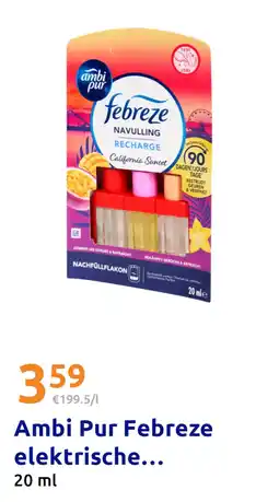 Action Ambi Pur Febreze elektrische luchtverfrisser navulling California Sunset aanbieding