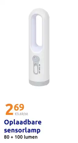 Action Oplaadbare sensorlamp aanbieding
