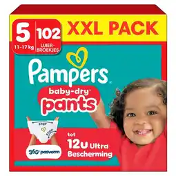Trekpleister Pampers Baby-Dry Pants Maat 5 Luierbroekjes aanbieding
