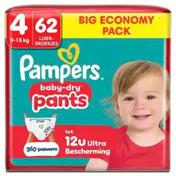 Trekpleister Pampers Baby-Dry Pants Maat 4 Luierbroekjes aanbieding