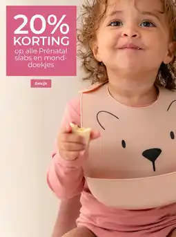 Prenatal op alle Prénatal slabs en mond- doekjes aanbieding