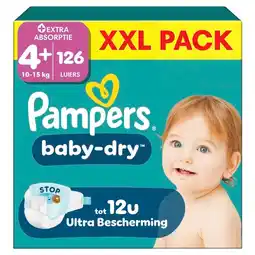 Trekpleister Pampers Baby-Dry Maat 4+ Luiers aanbieding